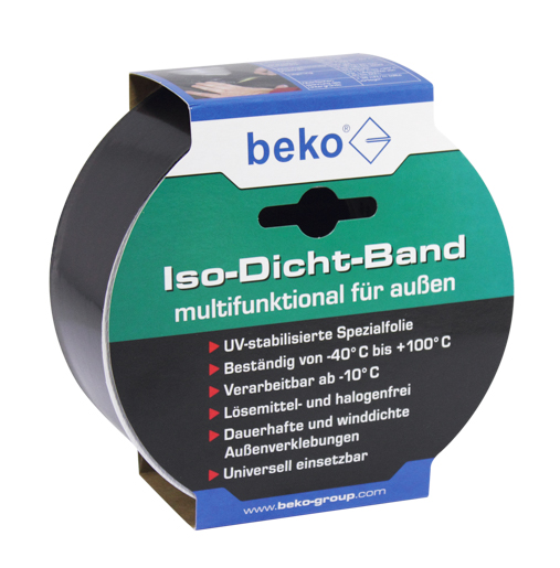Beko Iso-Dicht-Band 60 mm x 25 m schwarz für außen 2353104